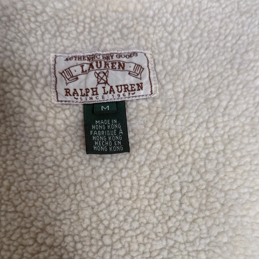 Ralph Lauren Blue Denim Jacket with Cream Collar - Picture 6 of 9